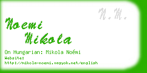 noemi mikola business card